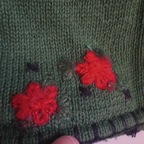 Vintage Hartstrings Girls Horse Needlepoint Sweater Vest Button Equestrian - Picture 4 of 10